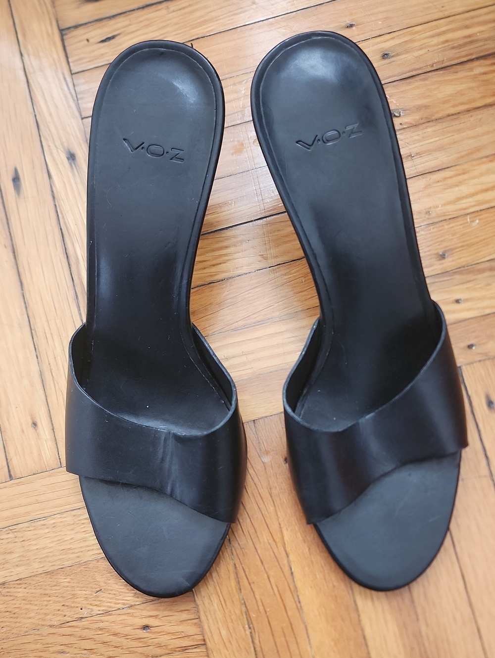 Black Slide Mules for Women